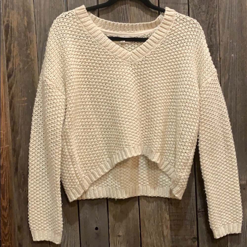 LA Hearts white sweater